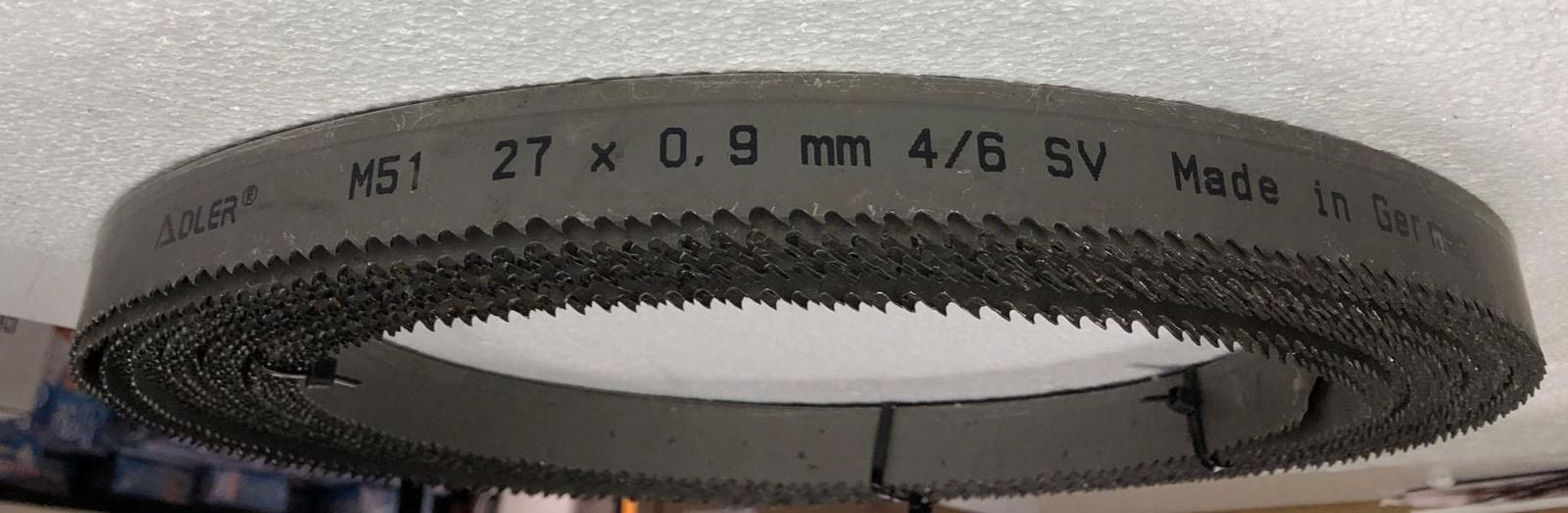 Adler Bi Metal M51 - 27X0,9 Mm - 4/6 Diş Şerit Testere