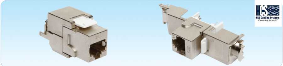 Hcs J6a-00826 Rj-45 Ftp Cat 6A 180 Derece Keystone Jack