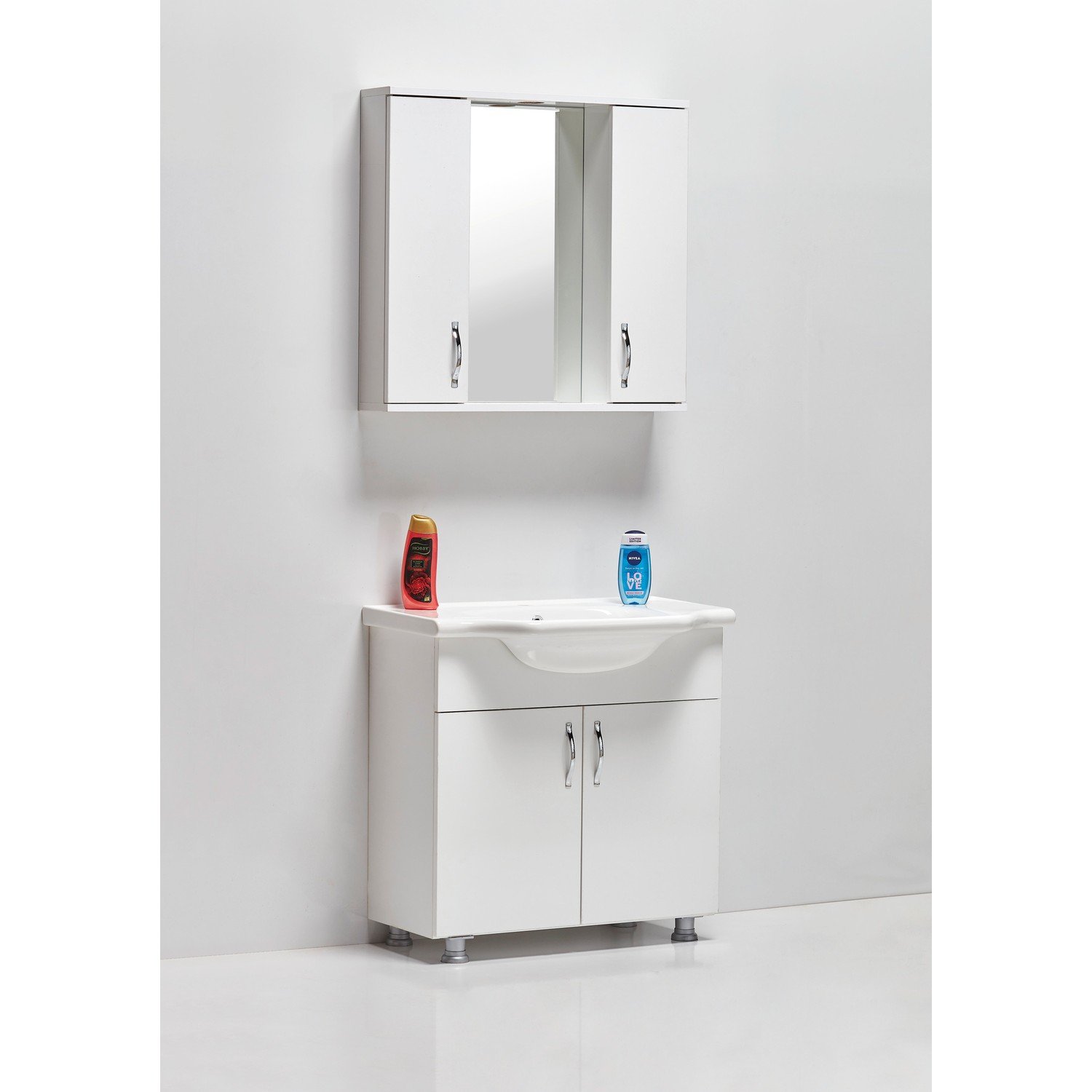 Saydam Royal Beyaz 80 CM Banyo Dolabı