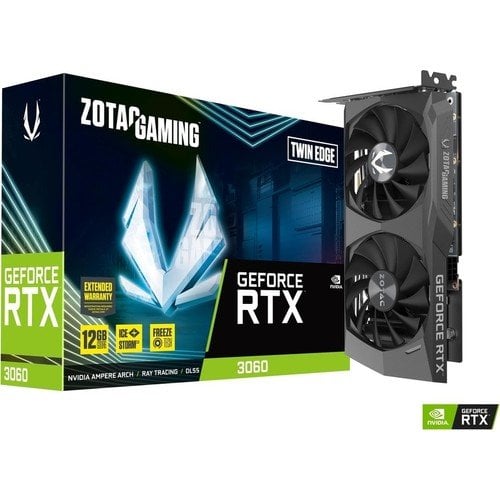 Zotac Gaming GeForce RTX 3060 Twin Edge 12 GB GDDR6 192 Bit DP/HDMI Pci-E 4.0 ZT-A30600E-10M Ekran Kartı