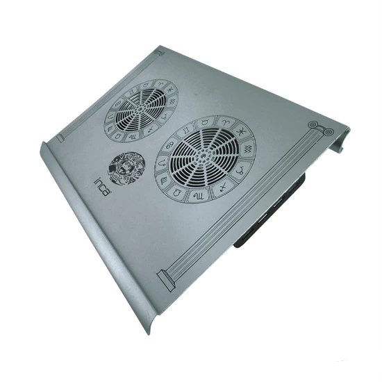 Inca INC-354BX Aluminyum Özel Dizayn Süper Sessiz 2x70 mm Çift Fan USB HUB 7”-17” Notebook Soğutucu