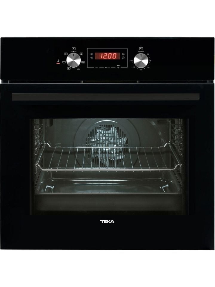 Teka - Hak 625 Bk - Ankastre Multifonksiyonel Dijital Ekranlı 65 Lt Siyah Cam Fırın