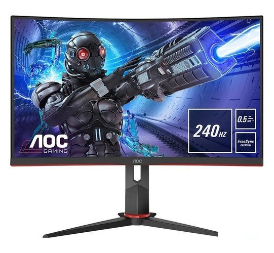 AOC C27G2ZE/BK 27'' 240Hz 0.5 ms (HDMI+Display) FreeSync Full HD Curved LED Monitör