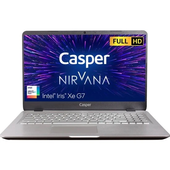Casper Nirvana S500.1135-8V00T-G-F Intel i5 1135G7 8GB 500GB SSD Windows 11 Home 15.6'' FHD Taşınabilir Bilgisayar