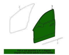 Mercedes-Benz Kapı Kabuğu [212-720-54-00] Sağ ön Kapı