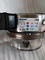Pakkens Ø100mm 0/16 Bar Alttan Bağlantılı ÇİFT Elektrik Kontaklı Hassas Manometre Basınç Ölçer
