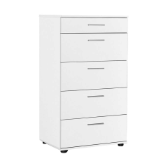 Adore Trendline Mat Beyaz 5 Çekmeceli Şifonyer