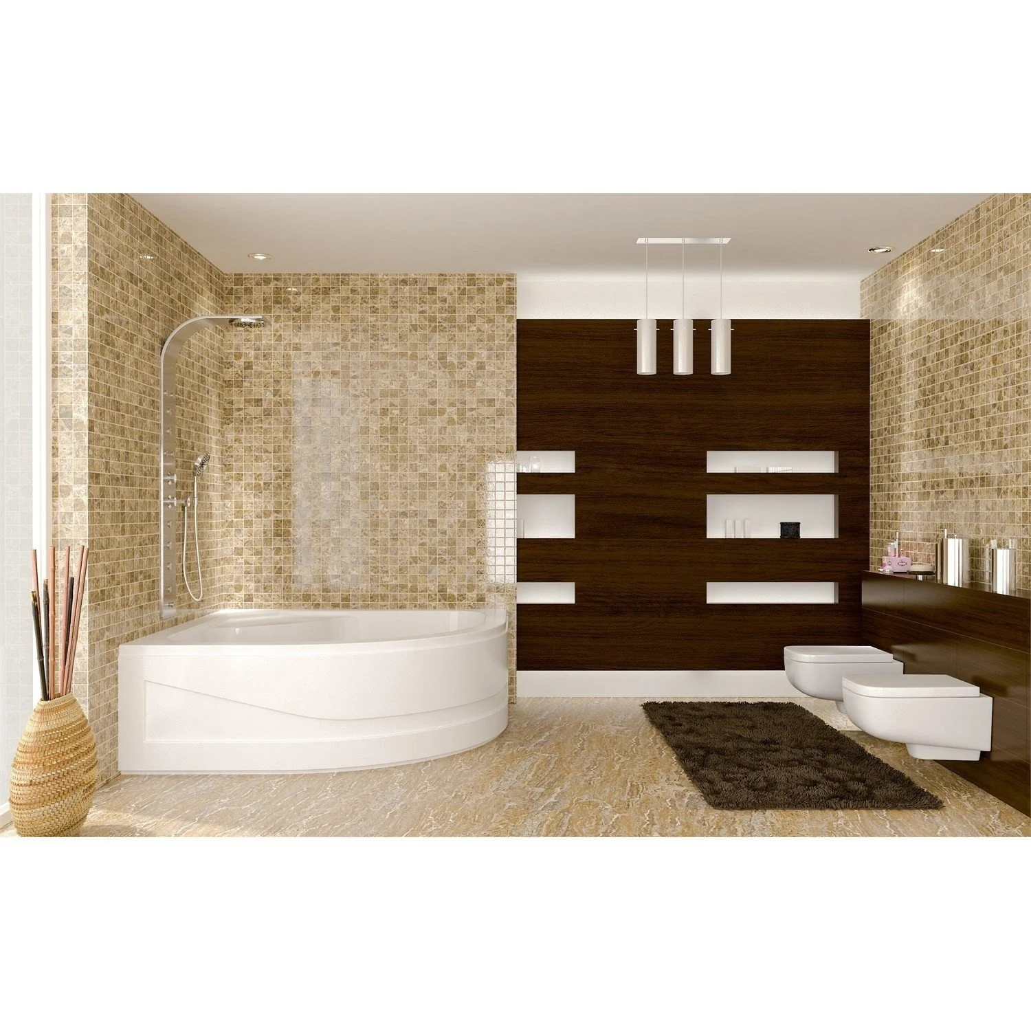 Hydrocabin Panelli Oval 100x100 cm Akrilik Küvet