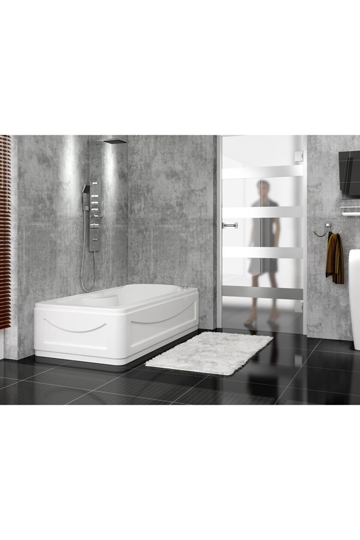 Hydrocabin T891 168*88*50 Akrilik Panelli Dikdörtgen Küvet