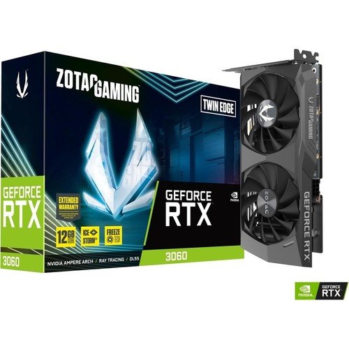 Zotac Gaming GeForce RTX 3060 Twin Edge 12 GB GDDR6 192 Bit DP/HDMI Pci-E 4.0 ZT-A30600E-10M Ekran Kartı