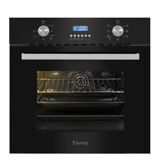 Ferre BE6 LD-7002 Siyah Ankastre Fırın