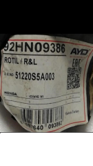 Ayd Honda Cıvıc 01-05 92hn09386 Alt Rotıl