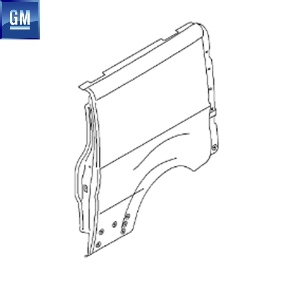 Opel Vivaro GM Orijinal 4410607 – 93160263 Sol Arka Çeyrek Çamurluk Dış Sac Paneli