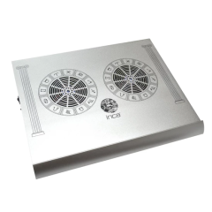 Inca INC-354BX Aluminyum Özel Dizayn Süper Sessiz 2x70 mm Çift Fan USB HUB 7”-17” Notebook Soğutucu