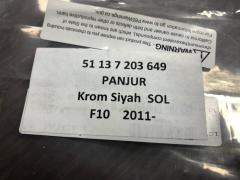 BMW F10 L 2011 51137203649 Krom Siyah Panjur