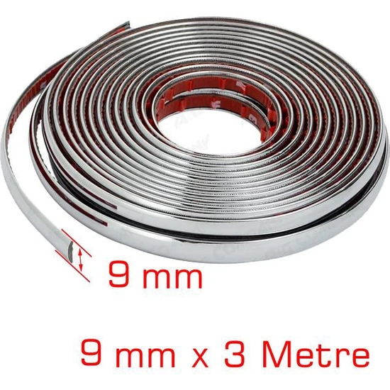 Modacar 3 Metre X 9 Mm Nikelaj Dekoratif Çita
