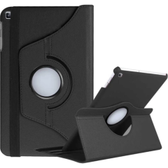 Colourful Case Samsung Galaxy Tab 4 T530 Dönebilen Stantlı Siyah Tablet Kılıfı