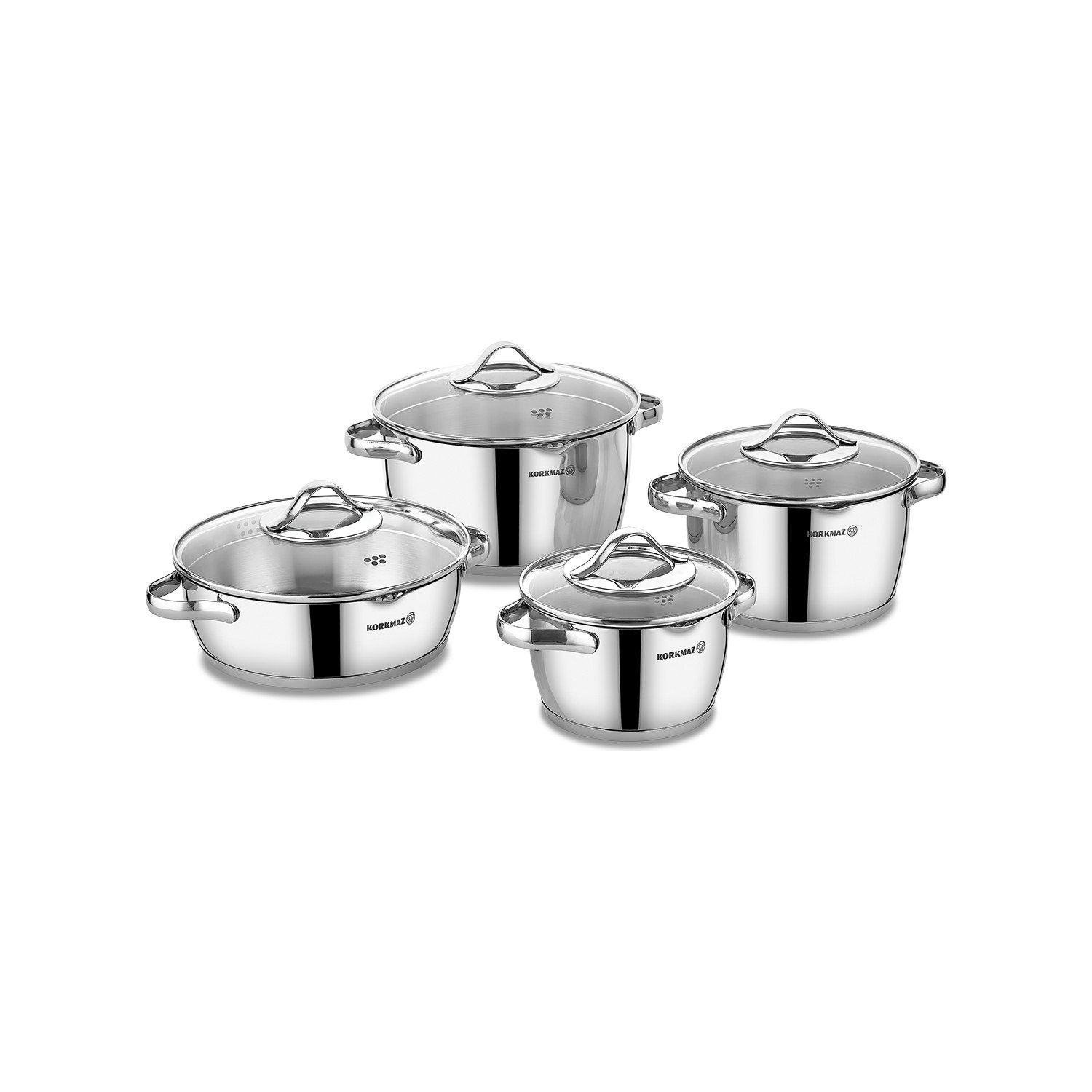 Korkmaz Stara 8 A1969 Parça Tencere Seti