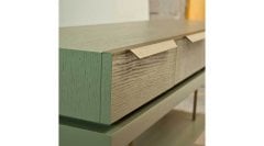 Ronline Mobilya [RO3-191] Yeşil  Ahşap Çekmeceli Konsol