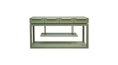 Ronline Mobilya [RO3-191] Yeşil  Ahşap Çekmeceli Konsol