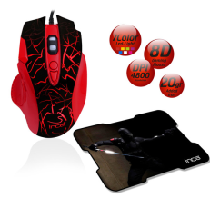Inca Img-319 8D +4800 Dpı+7 Color Led Usb Gamıng Mouse + Mousepad