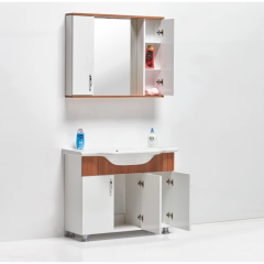 Saydam Royal 100 cm Teak Beyaz Mdf Banyo Dolabı