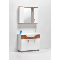 Saydam Royal 100 cm Teak Beyaz Mdf Banyo Dolabı