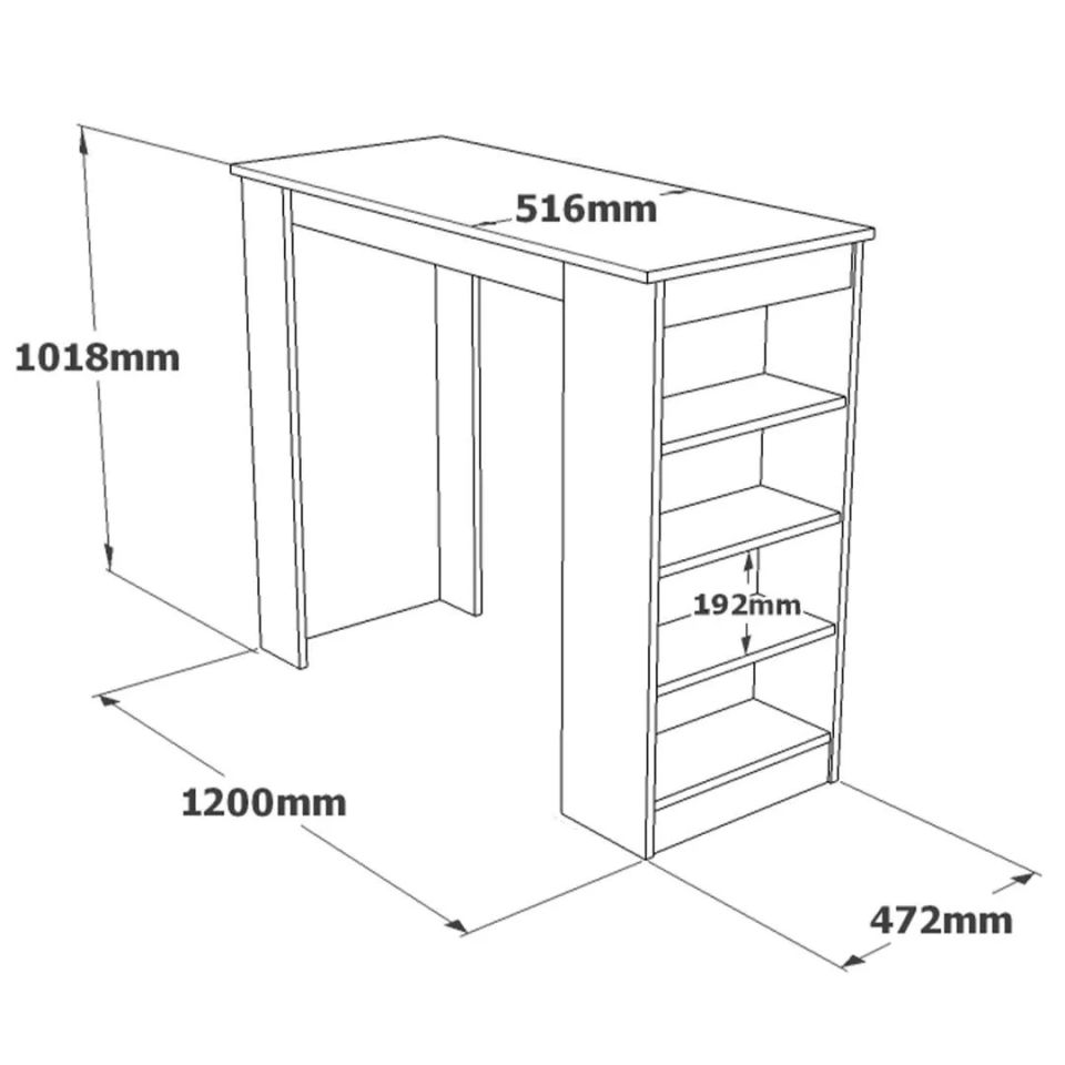 Yurudesign Style Beton-Taş ST1-GT Bar-Mutfak Yemek Masası