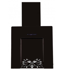 Termikel Lumex 6035/60 BLK Cm Yatay Dekoratif Siyah Cam Davlumbaz