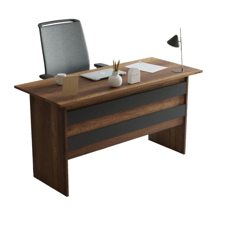 Yurudesign Vario VO1-BA Barok Antrasit Ofis Çalışma Masası