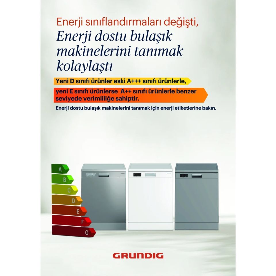 Grundig GDF 9602 I D 9 Program (15 Kişilik) Bulaşık Makinesi