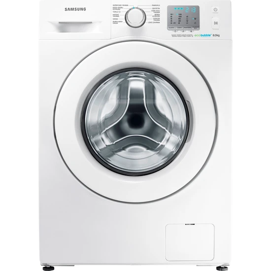 Samsung WF80F5EFW2W A+++ 1200 Devir 8 kg Çamaşır Makinesi