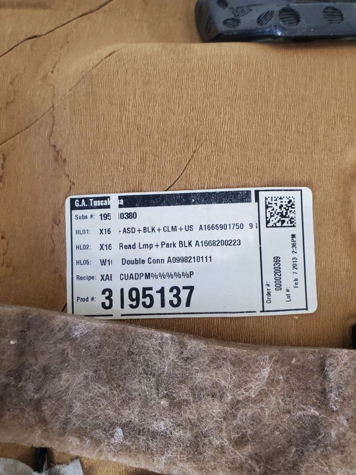 Mercedes-Benz Gl X166 A1666901750 Orijinal Tavan Döşemesi