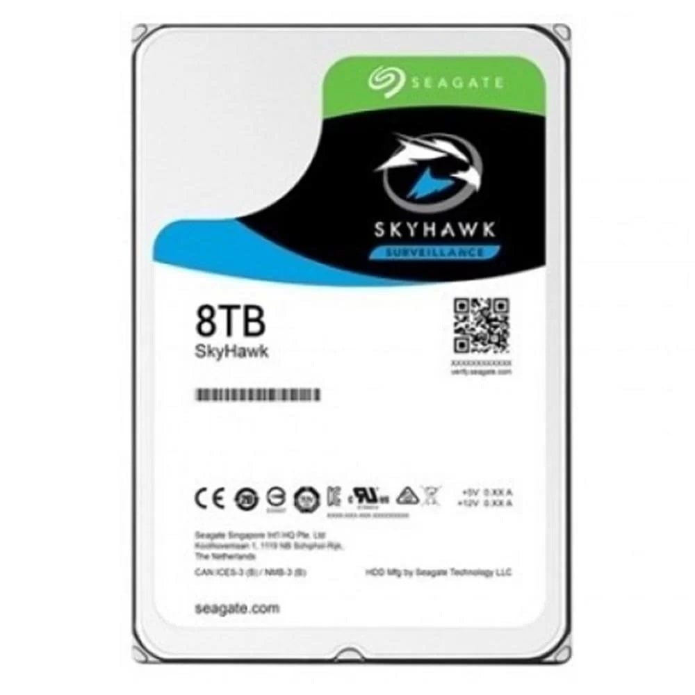 Seagate Skyhawk 8tb 5400RPM 256MB-ST8000VX010 Harddisk
