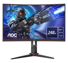 AOC C27G2ZE/BK 27'' 240Hz 0.5 ms (HDMI+Display) FreeSync Full HD Curved LED Monitör