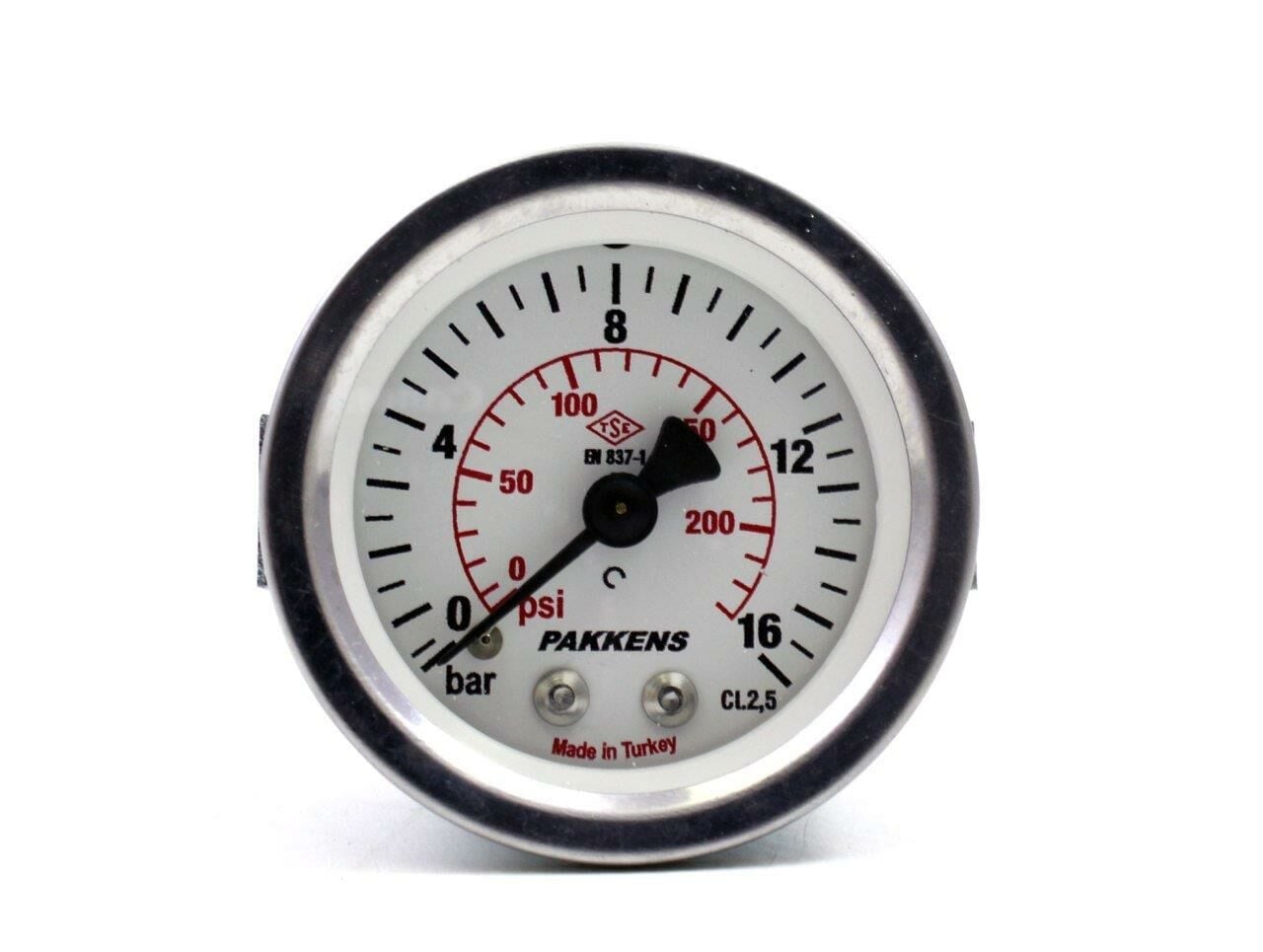 Pakkens Ø63 mm 16 Bar 1/4'' Arka Bağlantılı Pano Tipi Manometre