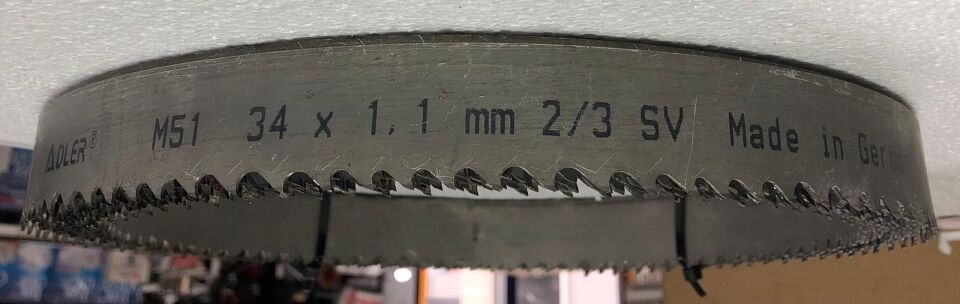 Adler Bi Metal M51-34X1,1 Mm-2/3 Sv Şerit Testere 4650 mm