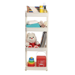 Motek Modern Organizer 4 Katlı Beyaz Raf
