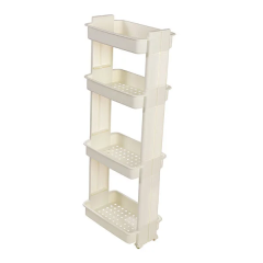 Motek Modern Organizer 4 Katlı Beyaz Raf